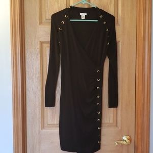 Black cache dress